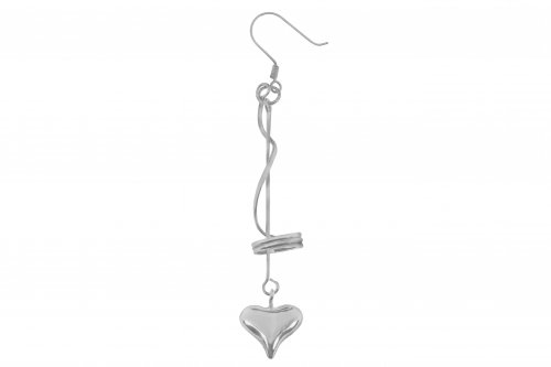Tianguis Jackson - Sterling Silver Drop Heart Earrings CE2034