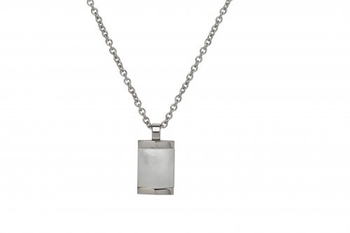 Unique - Mother of Pearl Set, Stainless Steel - - Necklace AN-93-50CM