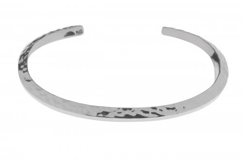 Tianguis Jackson - Sterling Silver Hammered Bangle - BT2125