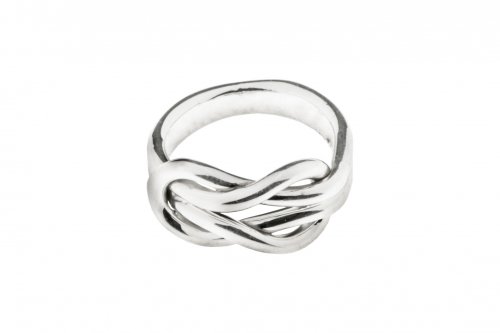 Tianguis Jackson - Sterling Silver - Wire Reef Knot Ring, Size O R0892-O