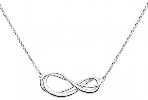 Kit Heath - Infinity, Rhodium Plated - Sterling Silver - Necklet, Size 18
