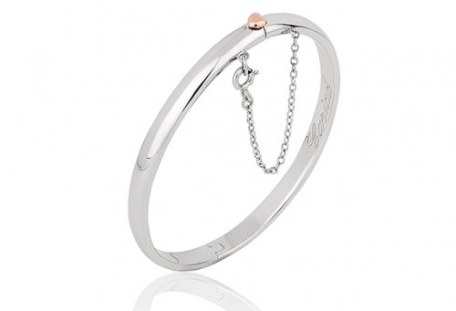 Clogau - Silver and Rose Gold Bangle