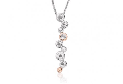 Clogau - Celebration, Cubic Zirconias Set, Sterling Silver - Rose Gold - Necklace 3SMP2