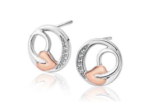 Clogau - Tree of lfie , Sterling Silver Stud Earrings 3STOLCDE