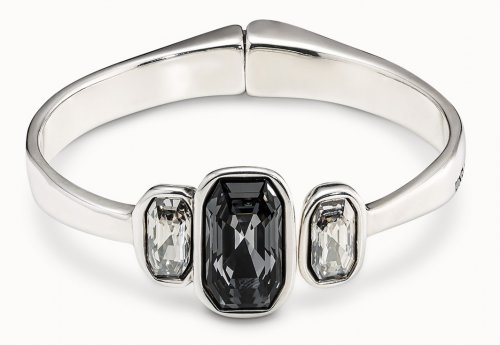 Uno de 50 - Cobra, Swarovski Crystal Set, Silver Plated - Bangle PUL2151MCLMTL0U