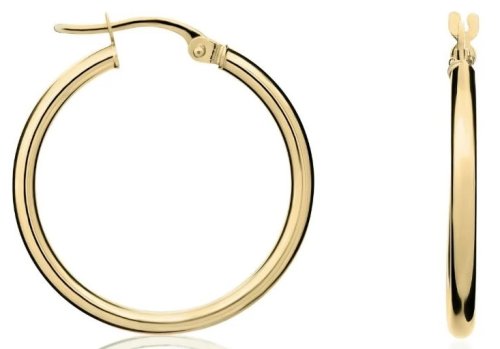 Guest and Philips - Yellow Gold 9ct Hoop Earrings 10-05-325