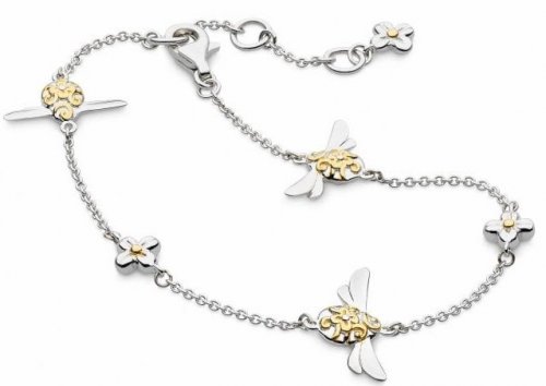 Kit Heath - Blossom Flyte Honey Bee, Sterling Silver Station Bracelet 70338GRP