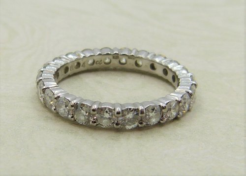 Antique Guest and Philips - 1.84ct Diamond Set, White Gold - Full Eternity Ring R4442