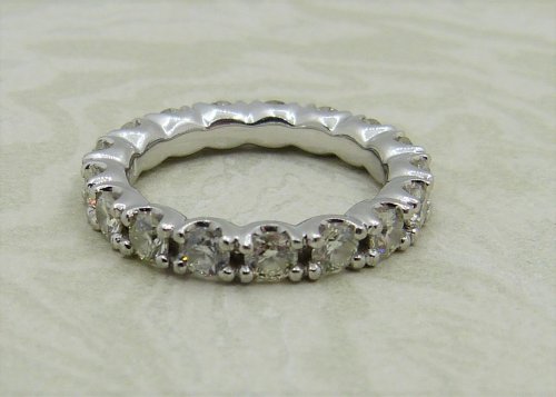 Antique Guest and Philips - 1.70ct Diamond Set, Platinum - Full Eternity Ring R4687