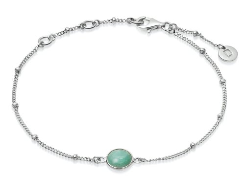 Daisy - AMAZONITE HEALING STONE, Sterling Silver Bracelet HBR1003-SLV