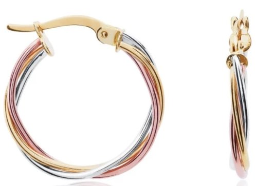 Guest and Philips - Rose Gold 9ct Russian Hoop Earrings 10-71-032
