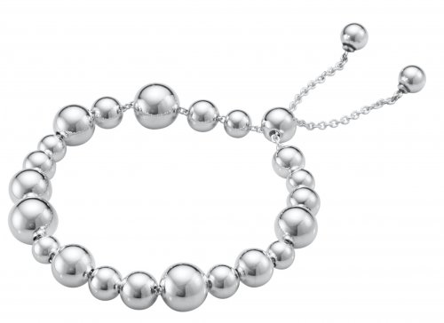 Georg Jensen - Grape, Sterling Silver Drawstring Bracelet 20000728