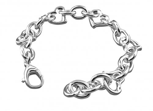 Tianguis Jackson - Sterling Silver Open heart Bracelet - BT1856