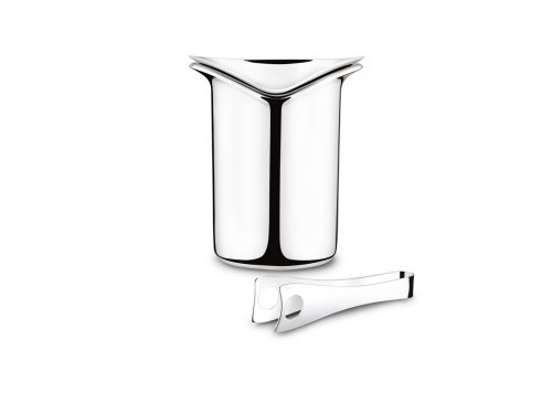 Georg Jensen - Stainless Steel/Tungsten Wine and Bar Ice Bucket and Tongs 3586961