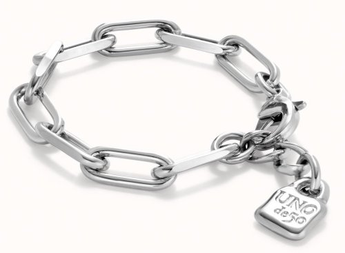 Uno de 50 - Silver Plated Bracelet with Links PUL2468MTL0000L