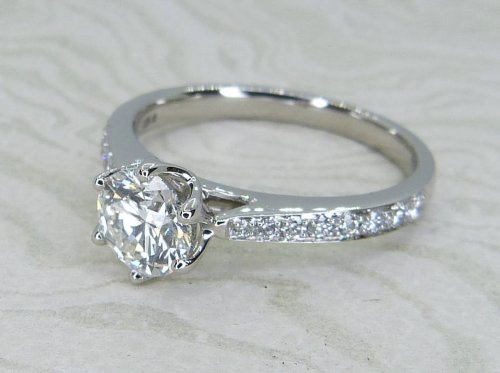 Antique Guest and Philips - Diamond Set, Platinum - Single Stone Ring R5902