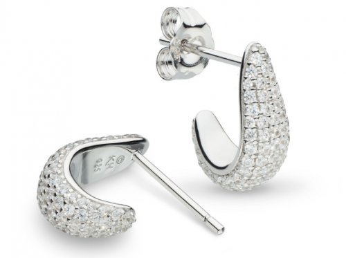 Kit Heath - Coast Tumble, Cubic Zirconia Set, Sterling Silver - Hoop Earring 30161CZ