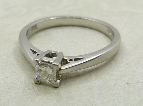 Antique Guest and Philips - Diamond Set, Platinum - Single Stone Ring R5142