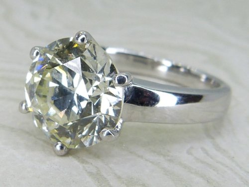 Antique Guest and Philips - Diamond Set, White Gold - Single Stone Ring R5873