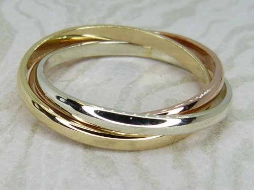 Antique Guest and Philips - Yellow Gold Russian Wedding Ring R5960