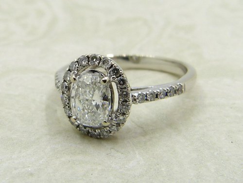 Antique Guest and Philips - Diamond Set, White Gold - Cluster Ring R5086