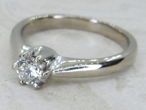 Antique Guest and Philips - Diamond Set, White Gold - Single Stone Ring R5913