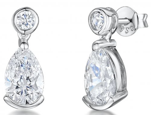 Jools - Cubic Zirconia Set, Sterling Silver - Stud Earrings kpe1303