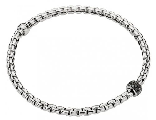 Fope - Eka Tiny, D 0.20ct Set, White Gold - 18ct Bracelet, Size XL 733B-PAVENXL-W