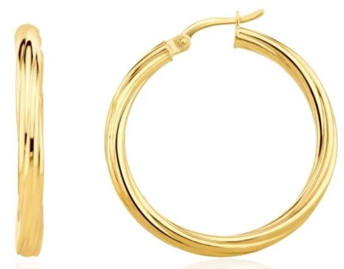 Guest-and-Philips - Yellow Gold Hoop Earrings 10-05-401