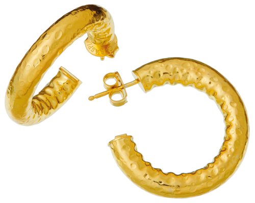 Giovanni Raspini - Rock , Yellow Gold Plated Earrings 10337