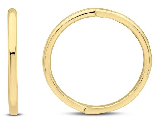 Guest and Philips - Yellow Gold 9ct Hinged Sleeper Earrings 10-05-427