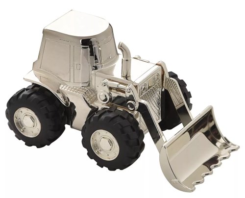 Guest and Philips - Bambino, Silver Plated Front Loading Digger Money Box CG202