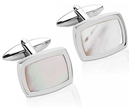 Unique - Stainless Steel MOP Cufflinks QC-282