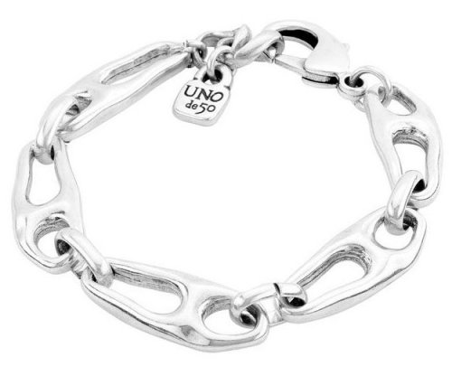 Uno de 50 - Connected, Silver Plated Bracelet PUL2034MTL0000M