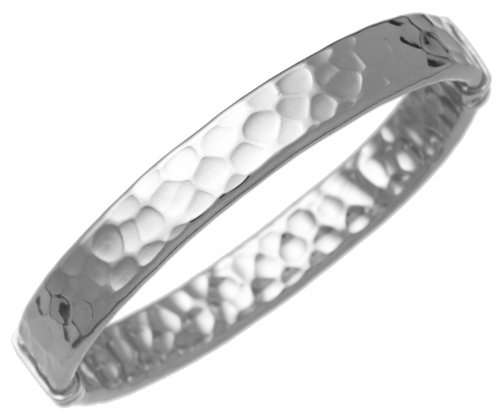 Giovanni Raspini - Flat, Sterling Silver - Medium Bangle, Size 6x5.4cm 11046