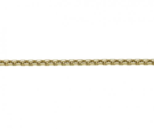 Guest and Philips - Yellow Gold - 9ct Box BelcherChain, Size 18