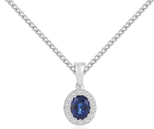 Guest and Philips - Sapphire Set, White Gold - 18ct Dianond Cluster Pendant 12-55-074