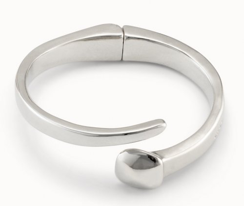 Uno de 50 - Curious, Silver Plated PULSERA NEW-NAIL Bangle PUL2308MTL0000L