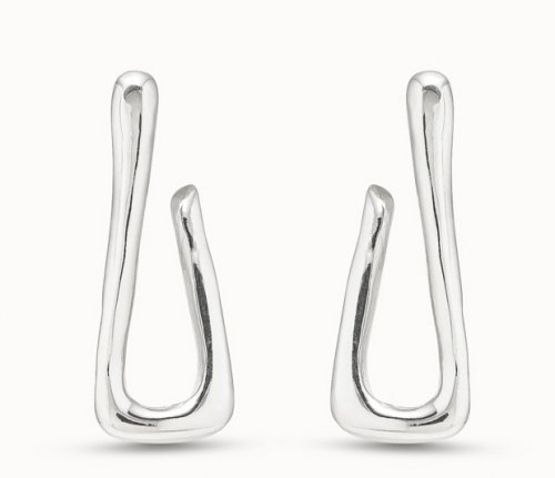 Uno de 50 - For U, Silver Plated Stud Drop Earrings PEN0795MTL0000U