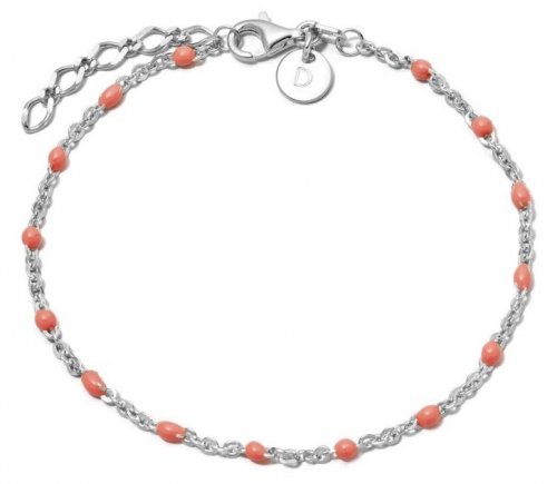 Daisy - Pink Beaded Set, Sterling Silver - Bracelet