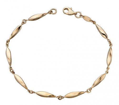 Gecko - Yellow Gold Twisted Bracelet - GB456