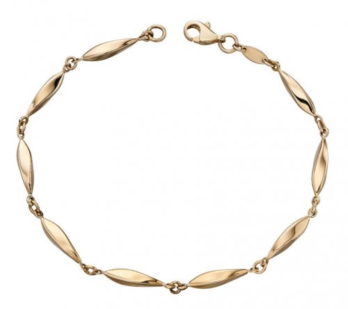 Gecko - Yellow Gold Twisted Bracelet - GB456