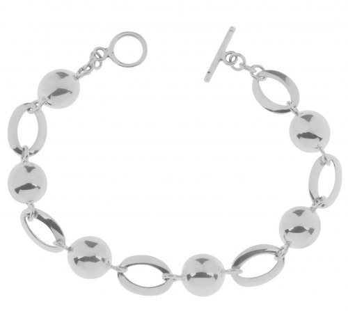 Tianguis Jackson - Sterling Silver Oval T-Bar Bracelet BW0008