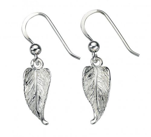 Gecko - Beginnings, Silver Leaf Drop Earrings E4609 E4609