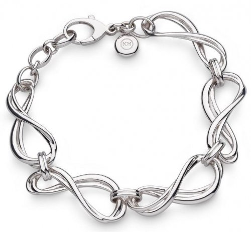 Kit Heath - Infinity, Rhodium Plated - Sterling Silver - Grande Multi-Link Bracelet, Size 7.75