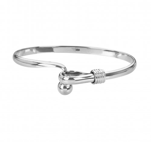 Tianguis Jackson - Sterling Silver Bangle With Ball Cuff BT0663 BT0663 BT0663