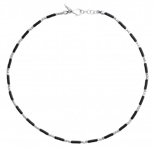 Giovanni Raspini - Cubes, Onyx Set, Sterling Silver - Necklace, Size 50cm 11645
