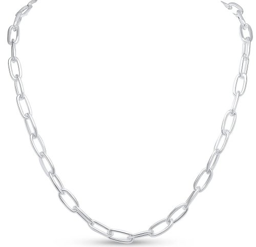 Guest and Philips - Sterling Silver - Paperclip Chain T-Bar , Size 20