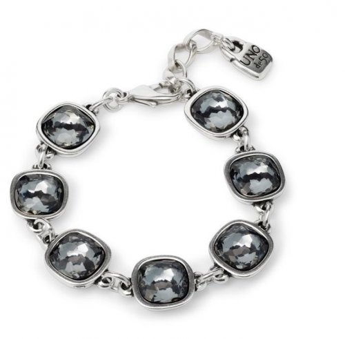 Uno de 50 - Crystals, Silver Plated Bracelet PUL2142GRSMTL0M