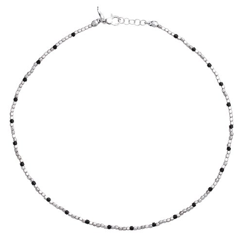Giovanni Raspini - Cubes, Onyx Set, Sterling Silver - Necklace, Size 22cm 11647